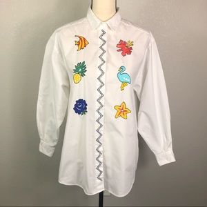 Vintage Eddie Bauer Oversized Button-Down Shirt